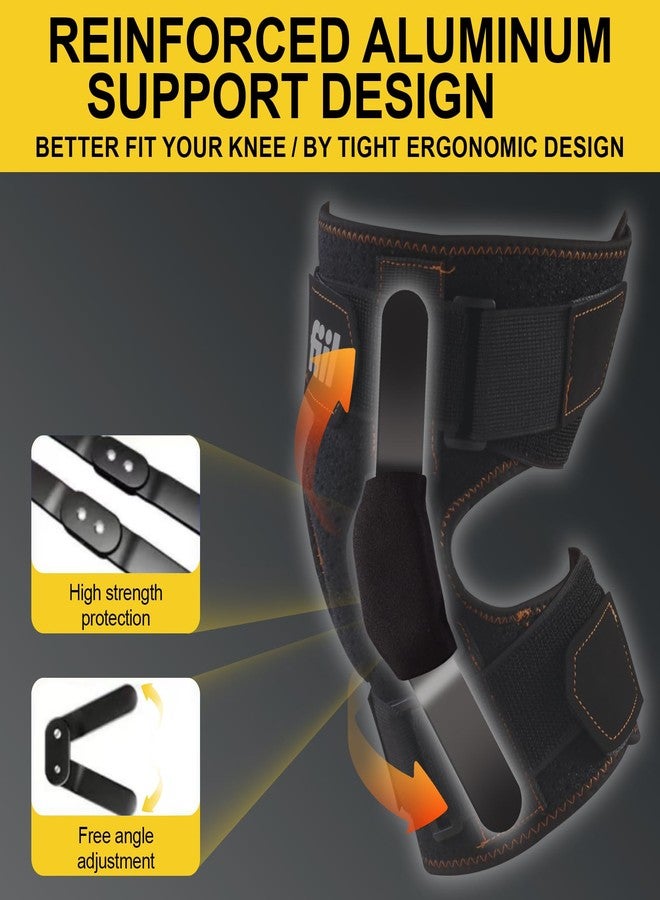 FIIL Hinged Knee Brace For Meniscus Tear - Adjustable Knee Support for Knee Pain Removable Side Knee Stabilizers and Gel Pads Effective Relief Arthritis Tendinitis Pain For Men and Women - Image 2