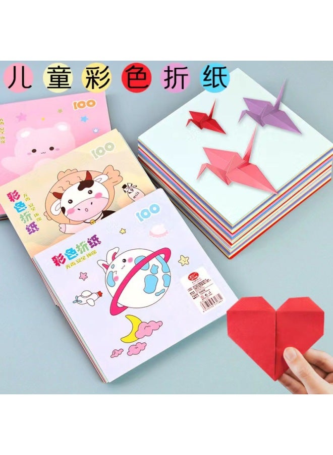 HELPS Color Handmade Origami Students Kindergarten Children Diy Material Paper Cutting 10 Color A4 Printing Paper Copy Paper - Image 1
