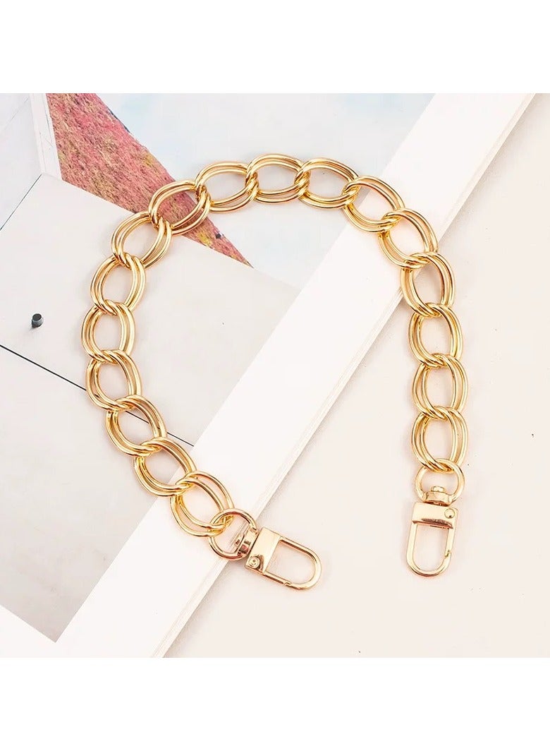 Mobile Phone Anti-lost Silk Scarf & Metal Chain Short Lanyard,Detachable,Suitable For Cell Phones,Bags,Clothing,Cup Decoration  - Image 4