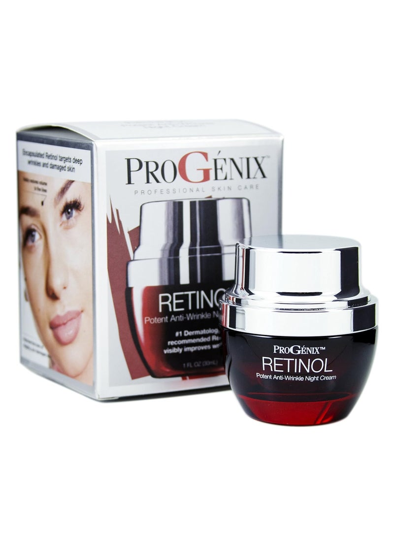 Progenix - Profesional Retinol Face Cream Moisturizer Facial Lotion Helps Diminish Wrinkles Crepey Skin  Age Spots Fragrance Free Anti Aging Skin Care Retinol Lotion For Face 1Oz - Image 1