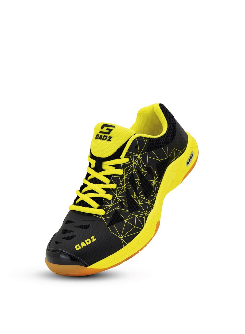 GADZ Gadz Carbon-X Series Badminton/ Tennis/ Indoor Court/ Training Sports Shoe MG1009-3 Black/Yellow  - Image 4