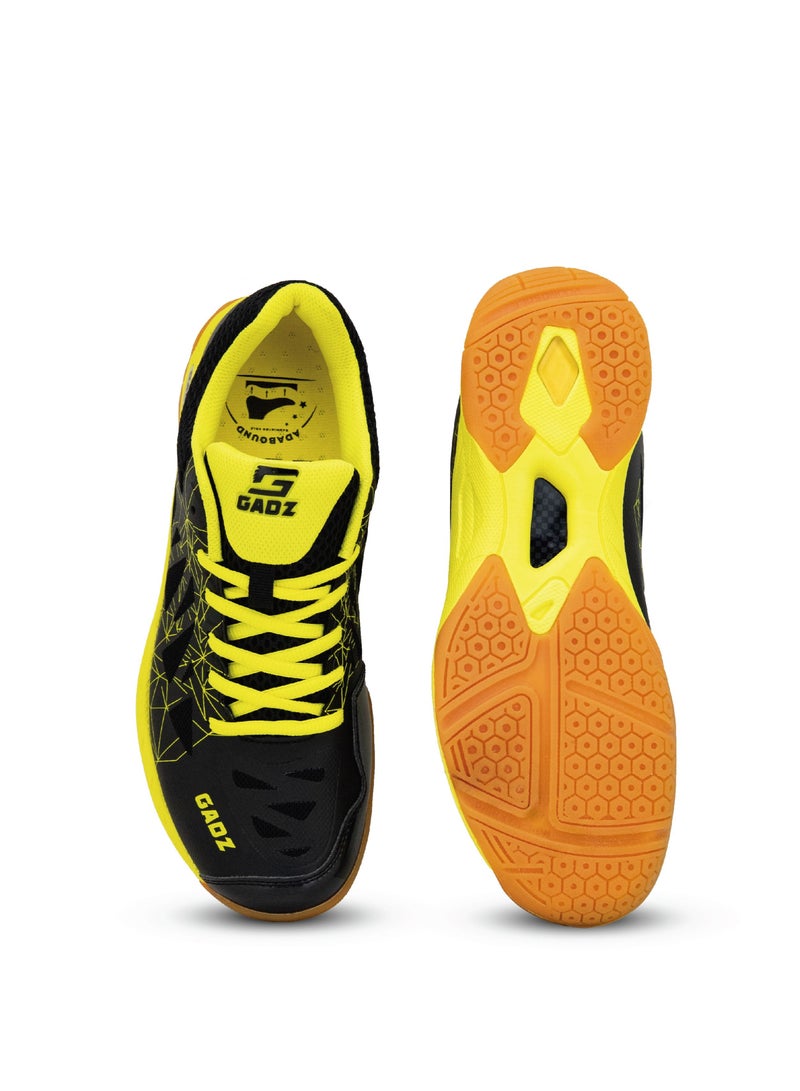 GADZ Gadz Carbon-X Series Badminton/ Tennis/ Indoor Court/ Training Sports Shoe MG1009-3 Black/Yellow  - Image 5