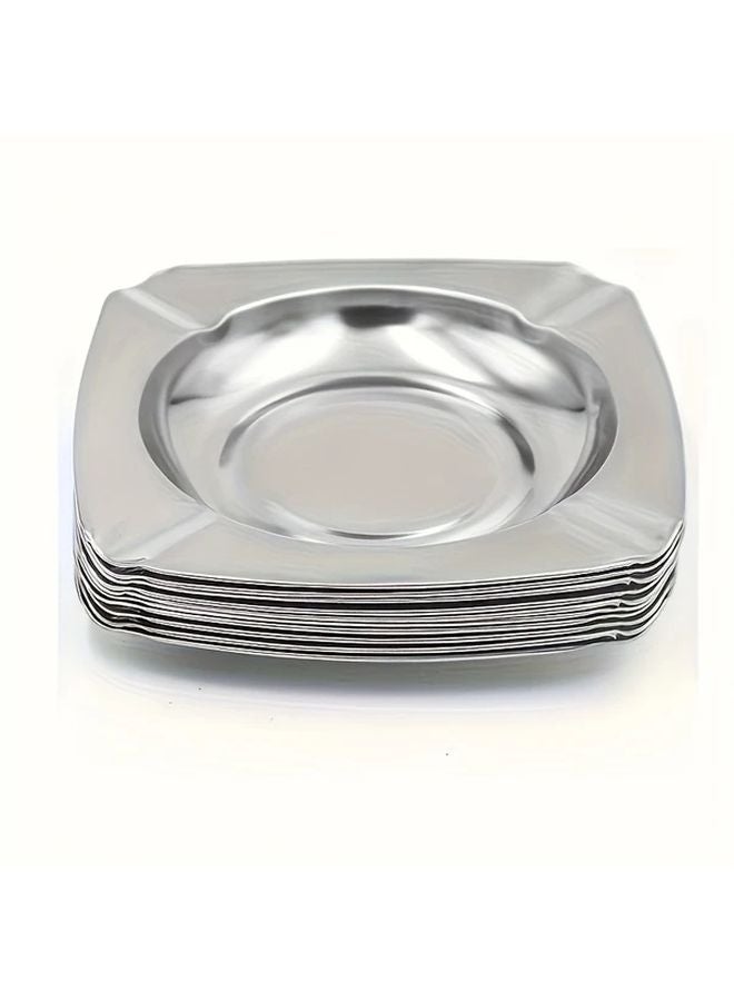Square 12 Pieces Traditional Tabletop Ashtray Set for Indoor Outdoor Use - Image 3