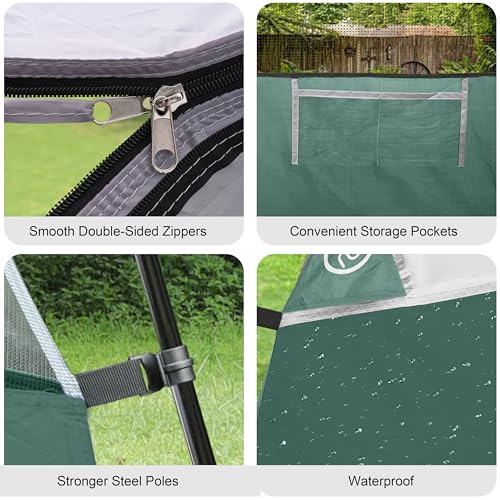 CAMPROS CP 4 Person Camping Tent, Waterproof Dome Tent with Rainfly, Easy Setup Portable Tent with Mesh Window & Carry Bag for Camping - Image 5