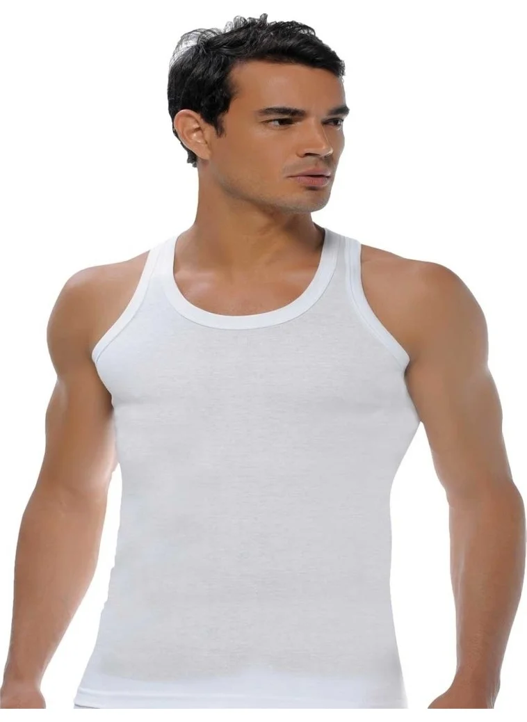 Gümüş Silver Underwear Combed Cotton Men's Undershirt 6 PIECE PACK-4001