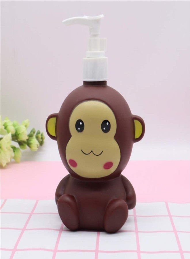Hyever Elephant Koala Monkey Cute Cartoon Animal Hand Soap Pump Lotion, Hand Soap, Shampoo, Shower Gel Dispenser, Suitable for Bathrooms, Kitchen Countertops, Bathroom Accessories (Monkey) - Image 2
