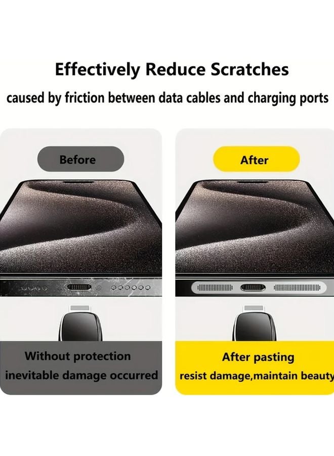 Blue Metal Dustproof Grid 5 Pieces Set for iPhone 16 15 14 12 Series - Image 5