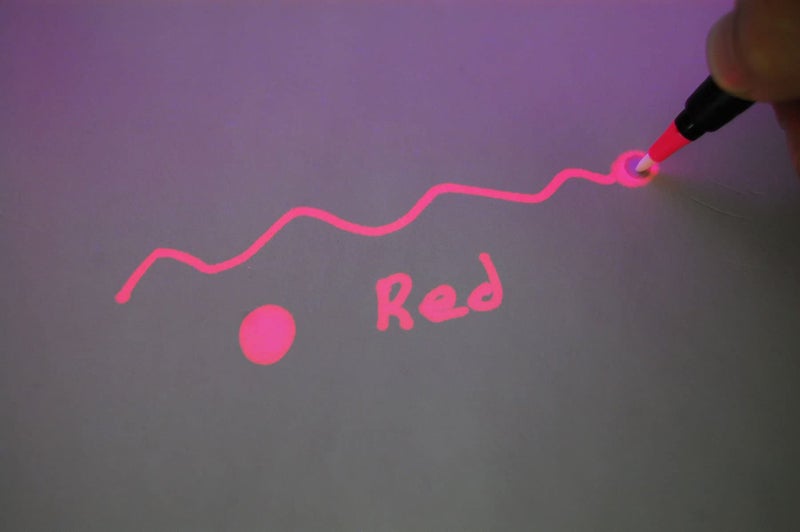 DirectGlow LLC DirectGlow Set of 3 Invisible UV Blacklight Ink Marker Blue Red Yellow - Image 2