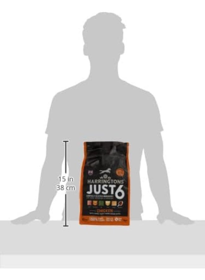 Harringtons Just 6 Chicken Grain Free Dry Dog Food 2Kg - Image 2