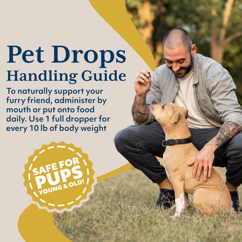 Ayush Herbs Ayush Pet Ashwagandha Drops for Dogs & Cats - Organic Liquid Ashwagandha Root Extract for Calm and Whole-Body Wellness, Adaptogenic Wellness Supplement for Pets, 100mg per Dropper - 2 fl oz - Image 5