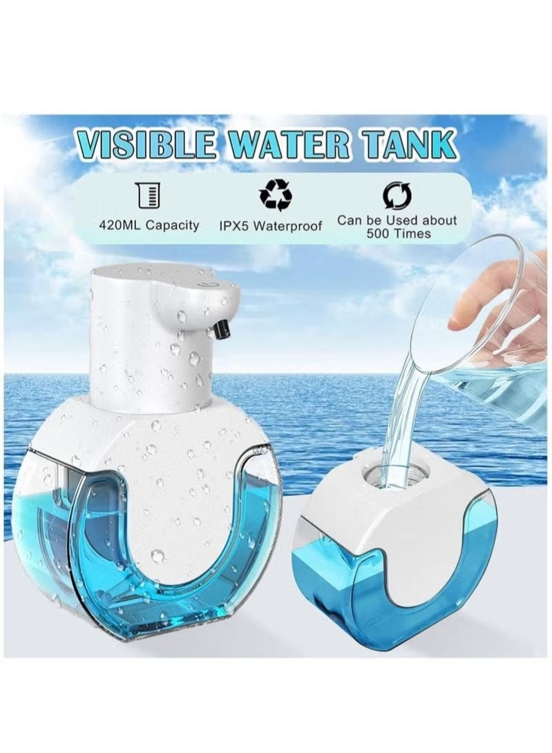WALALLA Automatic Liquid Soap Dispenser 420ml Touchless Hand Soap Dispenser Waterproof Wall Amounted Hand Wash Dispenser For Kitchen Bathroom - Image 2