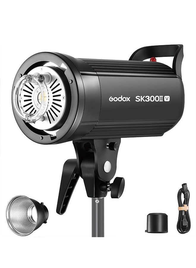 Godox - Godox SK300II-V SK300IIV 300Ws Photo Studio Strobe Flash Monolight Light with Reflector&60°Grid Kit, Bowens Mount, 10W LED Modeling Lamp for Studio, Shooting, Location, Portrait Photography 110~120V - Image 1