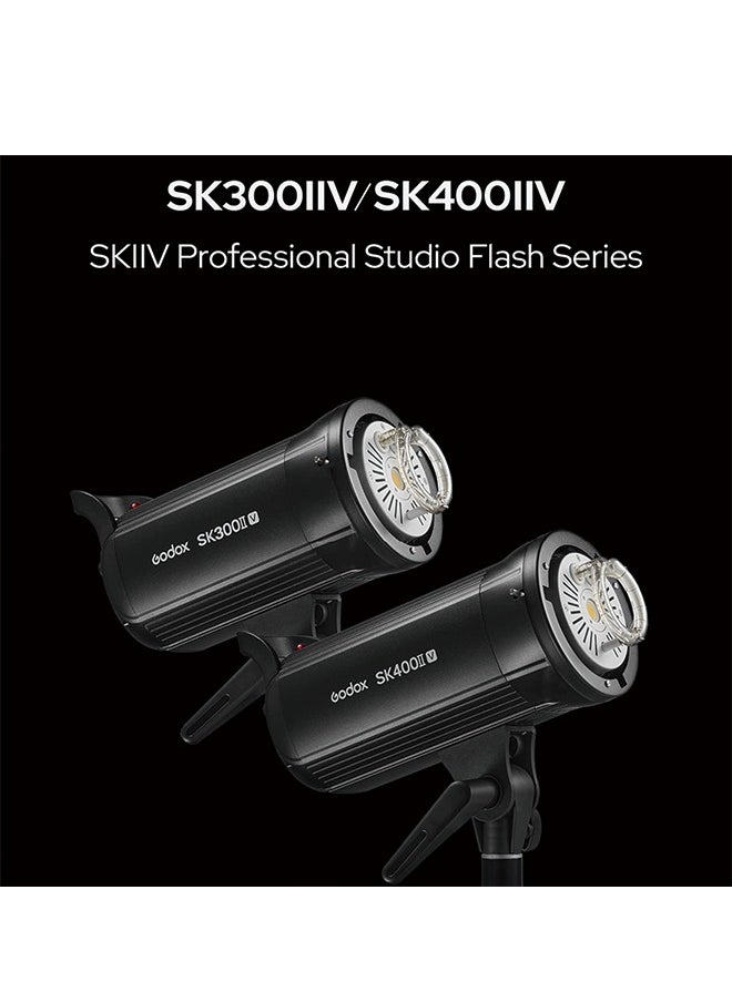 Godox - Godox SK300II-V SK300IIV 300Ws Photo Studio Strobe Flash Monolight Light with Reflector&60°Grid Kit, Bowens Mount, 10W LED Modeling Lamp for Studio, Shooting, Location, Portrait Photography 110~120V - Image 1