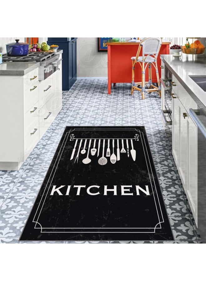 Hendi Mandala Anti-Slip Printed Kitchen Floor Rug, Soft Velvet Face, Multiple Sizes Availbale For Ultimate Comfort and Style - Image 1
