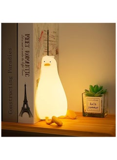 Hihonor Night Light for Kids Rechargeable Lying Flat Duck Silicone Night Light, Dimmable Kawaii Nursery Night Lamp for Breastfeeding, Room Decor, Birthday  - Image 4