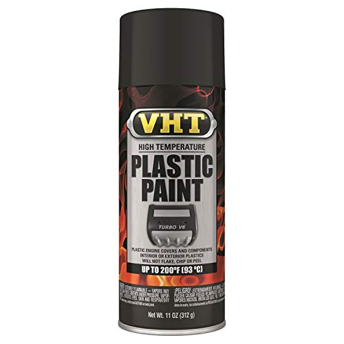 VHT Duplicolor ESP820007 Black High Temperature Plastic Paint, 11. Fluid_Ounces - Image 1