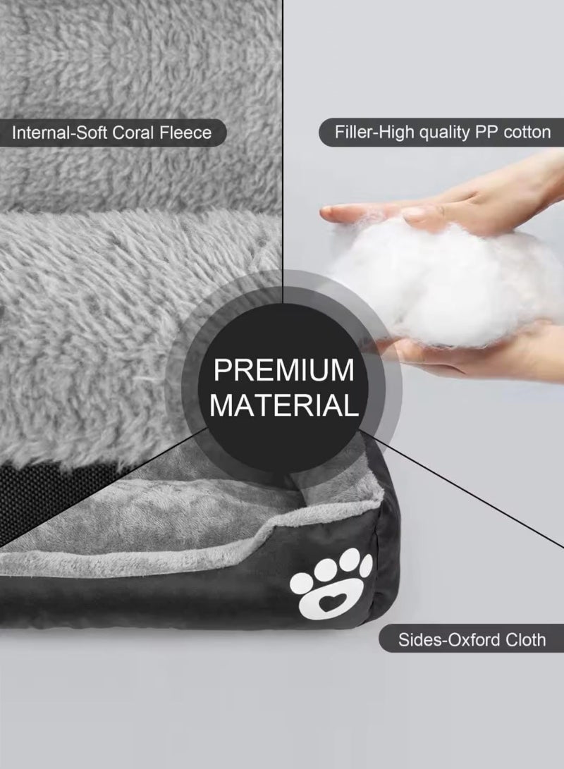 URbazaar Super Soft Dog Bed Mattress, Large Washable Pads Room, Soft Plush Sleeping Pet Bed for Small Medium Large Dogs Cats Puppy Nest, with Anti-Slip Waterproof Bottom 70 * 55cm - Image 3