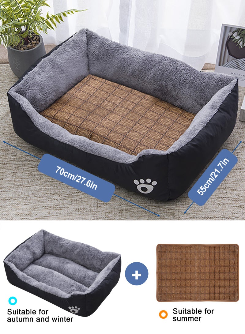 URbazaar Super Soft Dog Bed Mattress, Large Washable Pads Room, Soft Plush Sleeping Pet Bed for Small Medium Large Dogs Cats Puppy Nest, with Anti-Slip Waterproof Bottom 70 * 55cm - Image 2