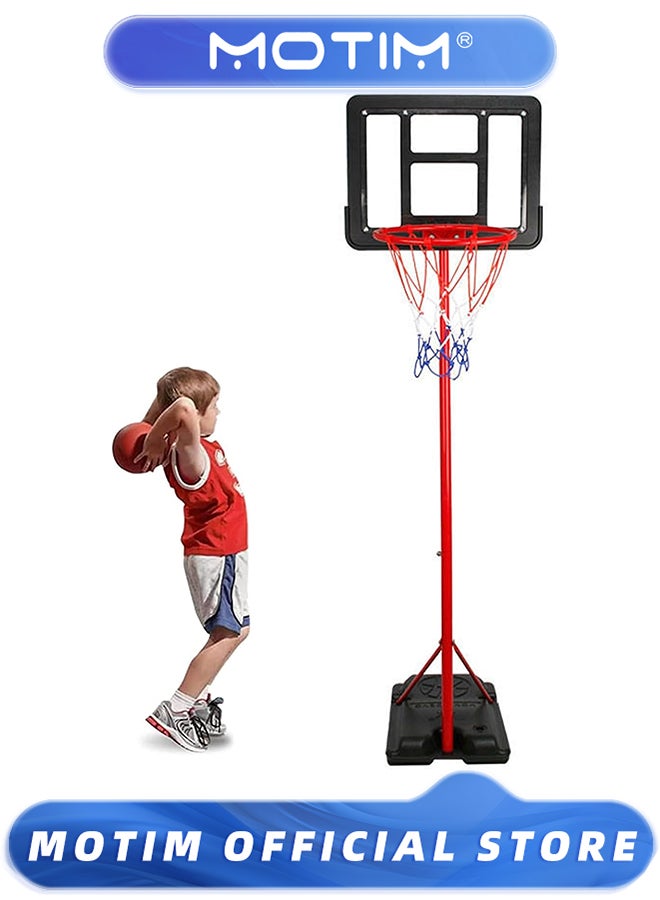 Motim Teens Outdoor Basketball Stand Portable Basketball Hoop for Kids Youth Outside Backyard & Driveway  - Image 1