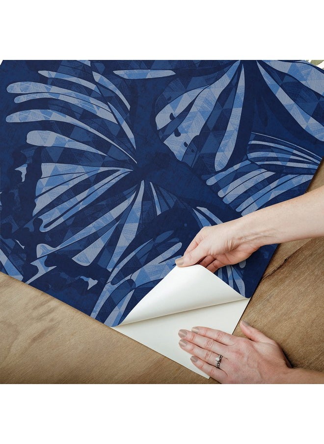 Mr. Kate - Rmk12318Rl Butterfly Peel And Stick Wallpaper Blue Navy - Image 1