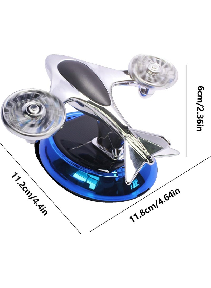 معطر جو على شكل مروحية سيارة - جهاز تنقية دوار يعمل بالطاقة الشمسية، رائحة تدوم طويلاً للسيارة والمنزل والمكتب - Image 3