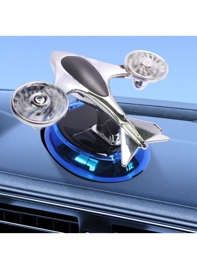 معطر جو على شكل مروحية سيارة - جهاز تنقية دوار يعمل بالطاقة الشمسية، رائحة تدوم طويلاً للسيارة والمنزل والمكتب - Image 4