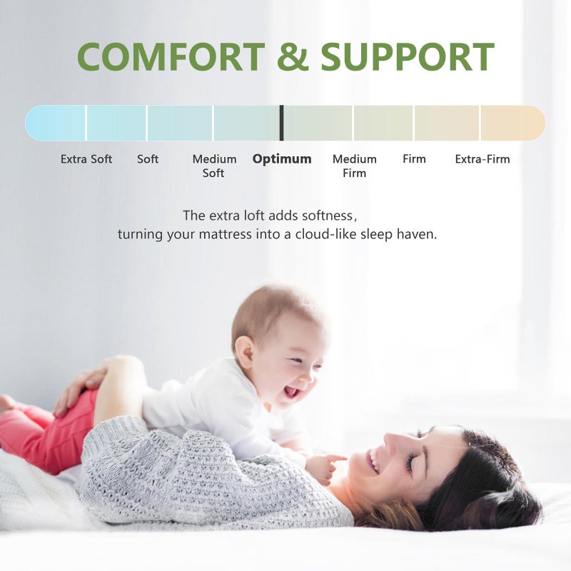 PATSBA Premium Viscose Made from Bamboo Queen Size Mattress Topper for Back Pain,1200 GSM Quilted Fitted Extra Thick Mattress Pad,Pillow Top Mattress Cover with Deep Pocket Up to 21 Inchesï¼ˆ60*80inchï¼‰ - Image 5
