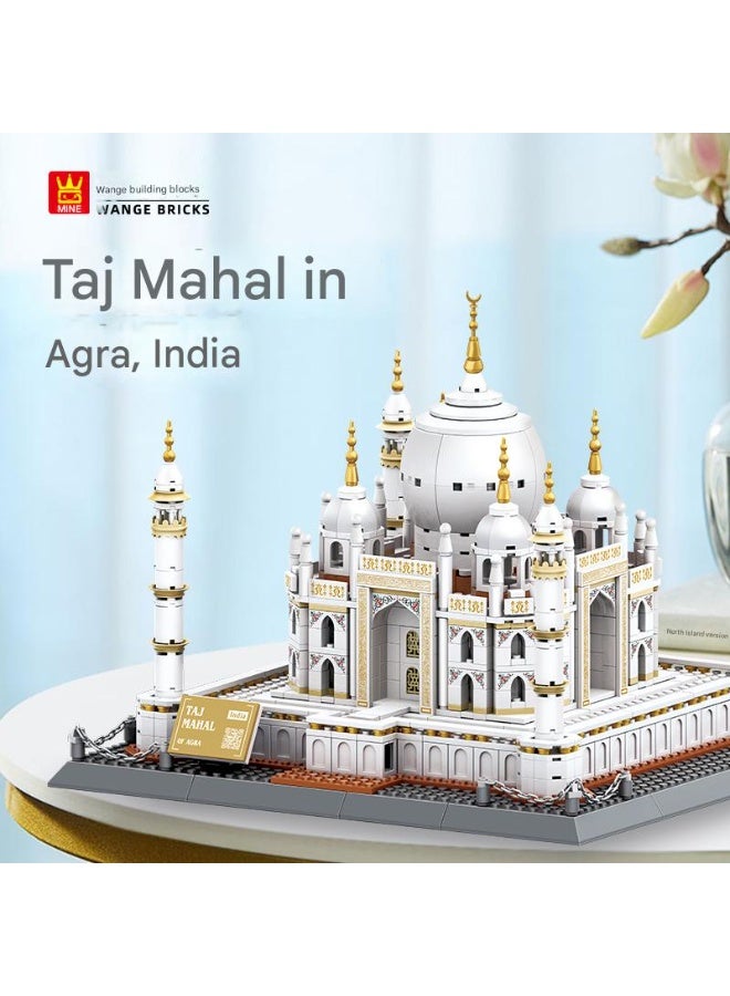 wange 【Taj Mahal Architecture Blocks – 1113Pcs】Miniature Replica of World Heritage | ABS | For Kids & Adults (6+) - Image 5