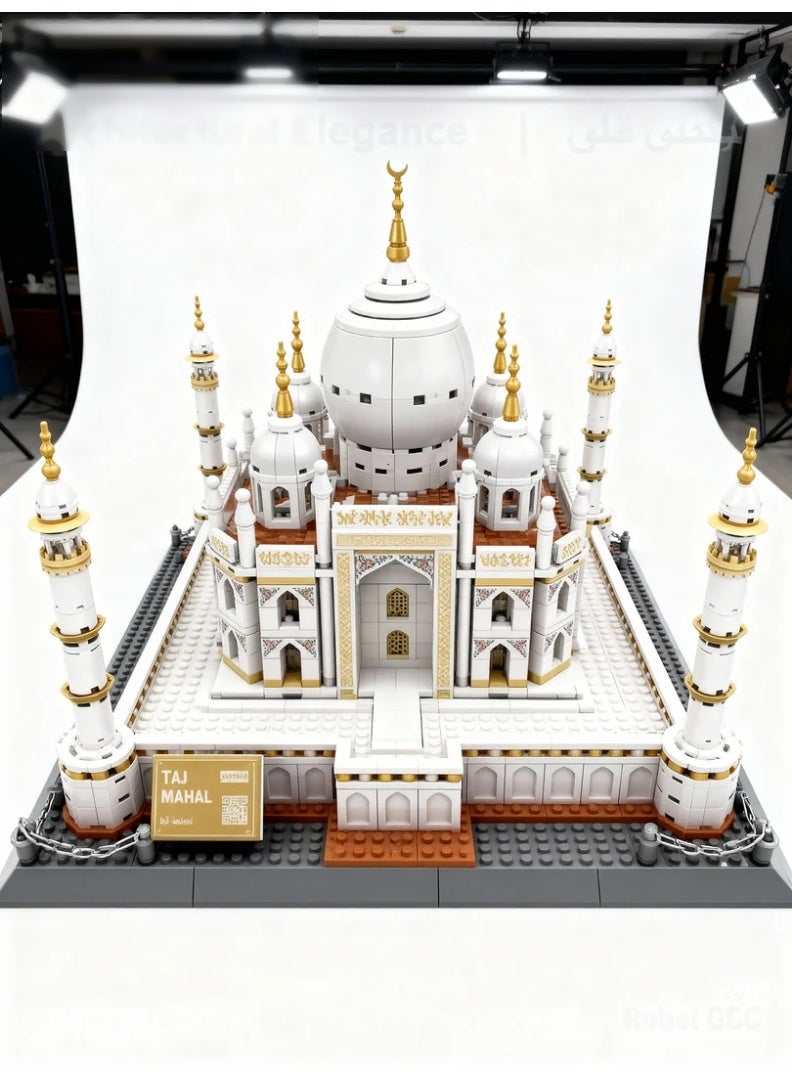 wange Taj Mahal Architecture Building Block Set – 1113 PCS Landmark Edition | Compatible with Major Brands | Educational DIY Kit for Adults & Teens - Image 3