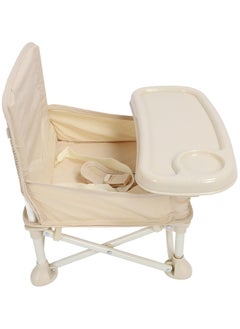 bbet Baby Chair ,Foldable Baby Chair for Eating, Portable Baby Food Chair with Straps, Compact Booster Seat with Tray, Easy Go Safety Lightweight Booster Seat for Kid infant,  Baby Feeding Chair for Travel Camping  - Image 4