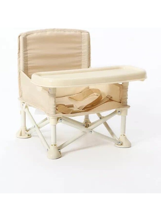 bbet Baby Chair ,Foldable Baby Chair for Eating, Portable Baby Food Chair with Straps, Compact Booster Seat with Tray, Easy Go Safety Lightweight Booster Seat for Kid infant,  Baby Feeding Chair for Travel Camping  - Image 3