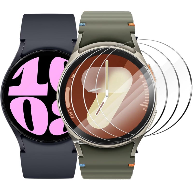 Vurtboly Samsung Galaxy Watch 7 FE 44mm / Watch 6/5/4 44mm 3-Pack Tempered Glass Anti-Scratch Ultra-Thin Screen Protector - Image 2