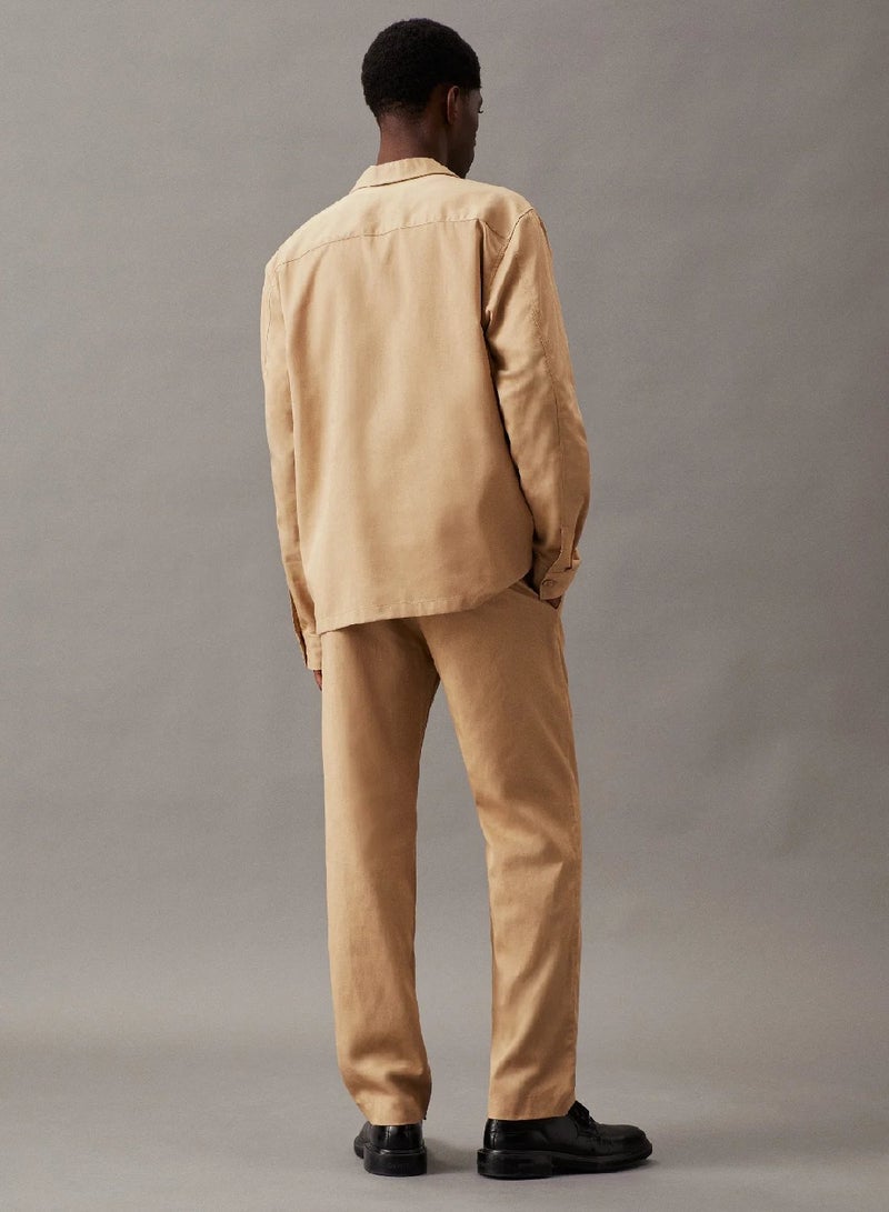 CALVIN KLEIN Relaxed Piece Dyed Trousers - Image 2