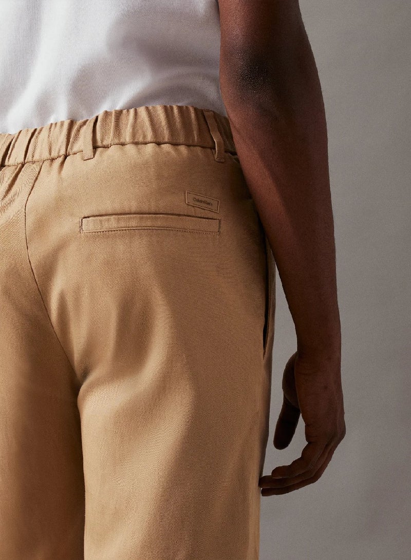 CALVIN KLEIN Relaxed Piece Dyed Trousers - Image 3