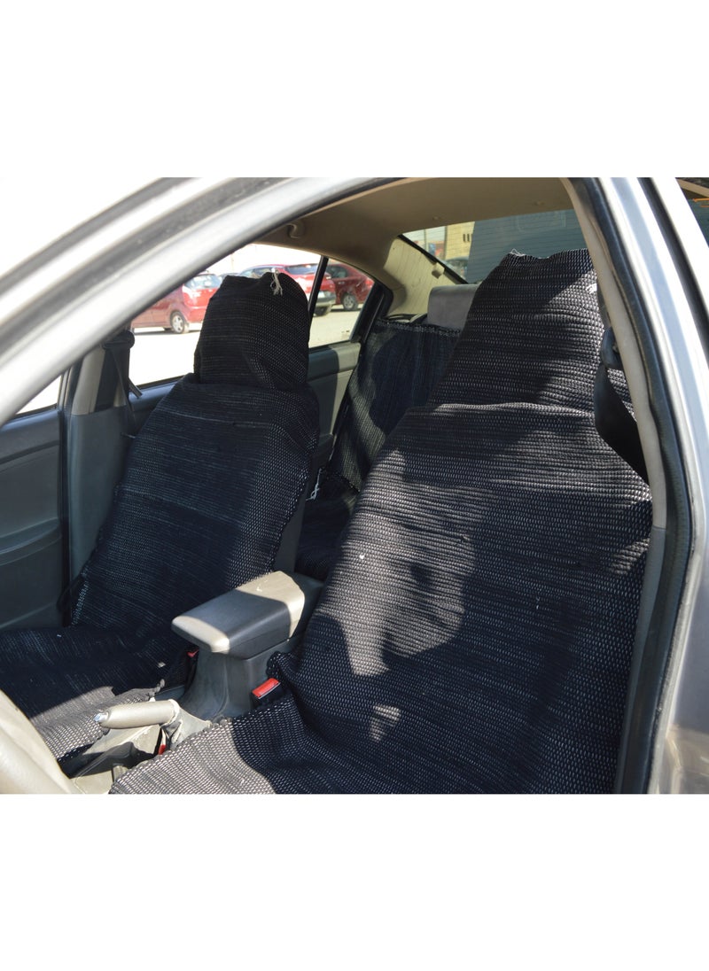 Egypt Antiques Set of two pieces (black) car seat history 70 cm length 150 cm cotton 100%  - Image 2