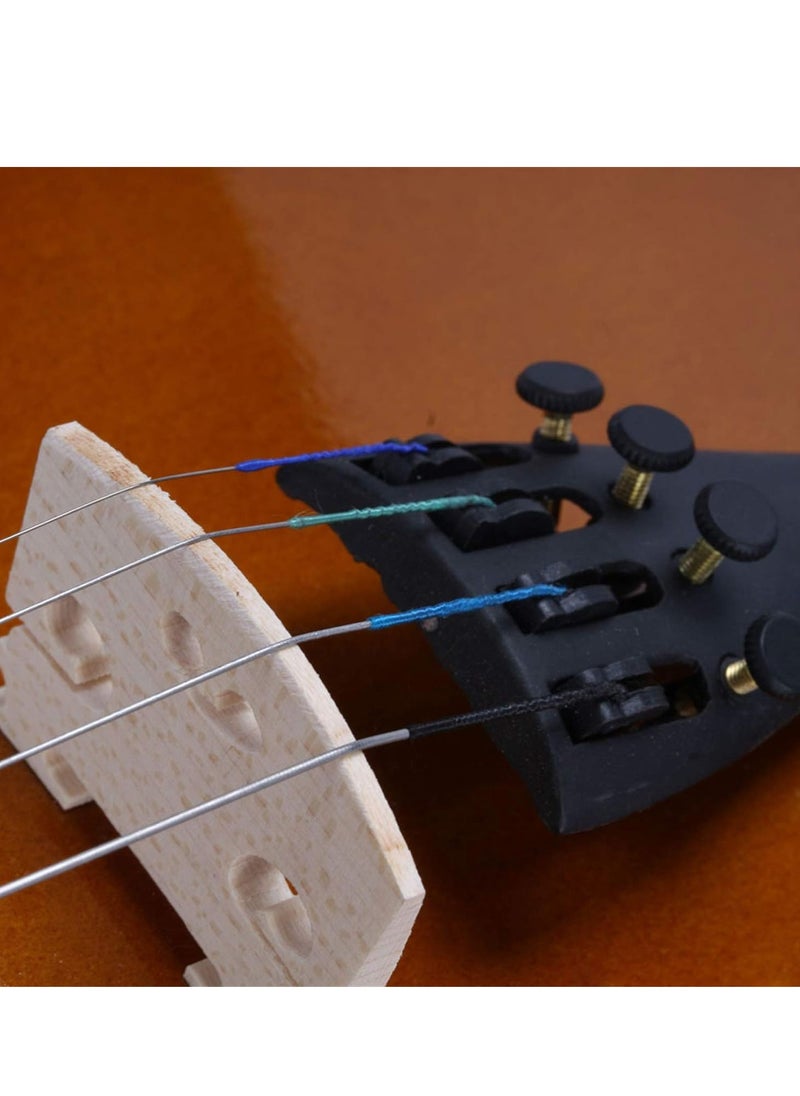 Mike Music - Mike Music 4/4 Violin Set Full Size Student Violin for Beginner Fiddle Violin Starter Kit for Kids Adults with Brazilwood Bow, Extra E-1st String, Violin Sticker, Bridge, Rosin and Lightweight Case - Image 1
