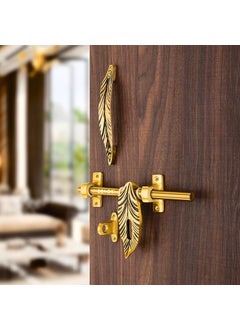 Devos Devos Royal Leaf Antique Brass Finish Door ALDROP  - Image 2