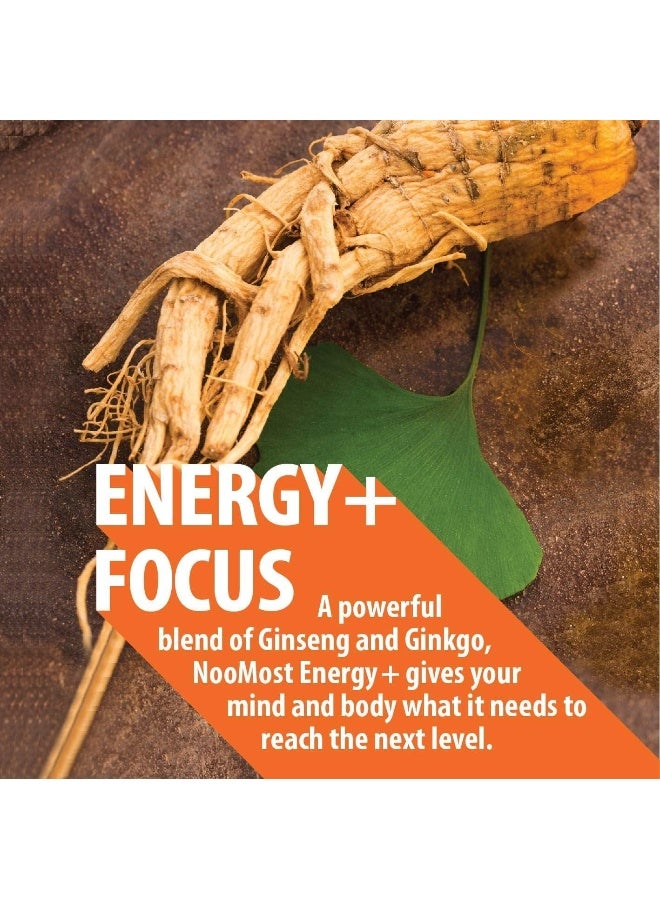 NooMost Men's and Women's Korean Red Panax Ginseng with Ginkgo Biloba, 120 Vegan Capsules - Image 4