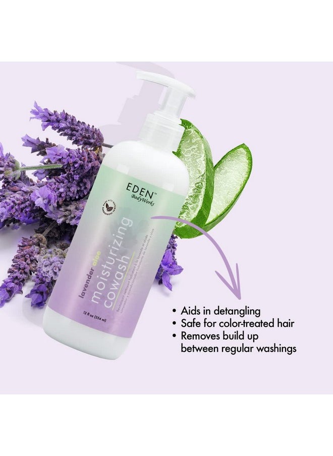 eden bodyworks - Lavender Aloe Moisturizing Cowash 12 Oz Nourish Detangle And Restore Moisture To Hair - Image 1