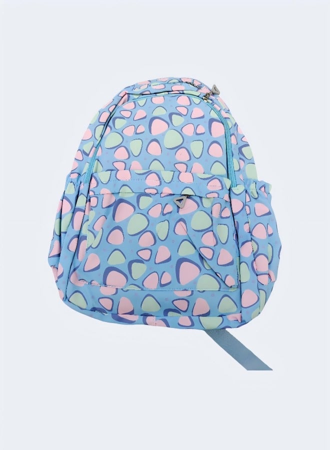 Beautiful Cute Pastel - Colored Geometric Pattern Student Backpack  - Image 4