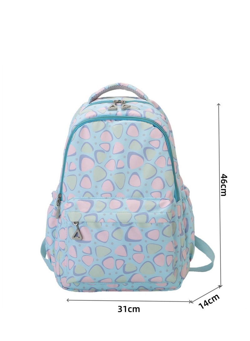Beautiful Unisex Backpack,Hued Speckled Colorful Print Backpack,Adorable Pastel ,for Student , Hued Speckled Print ,Suitable For Outdoor Camping And Traveling Backpack. - Image 2