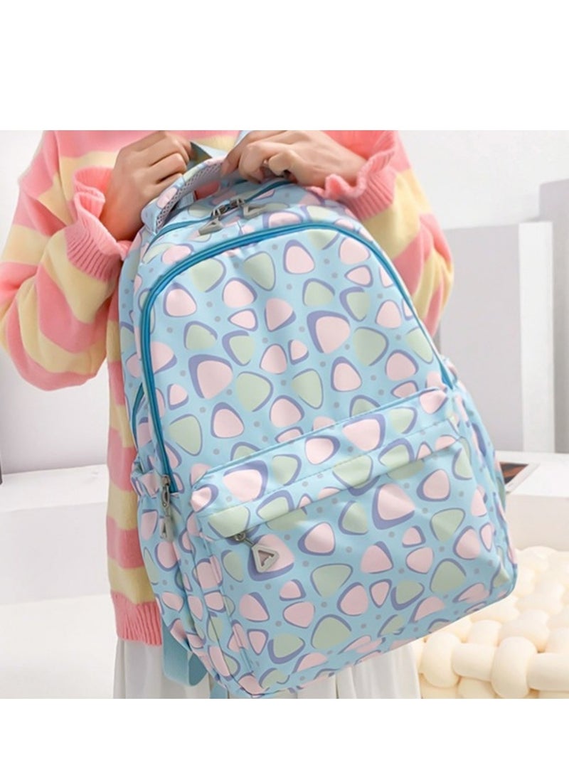 Beautiful Unisex Backpack,Hued Speckled Colorful Print Backpack,Adorable Pastel ,for Student , Hued Speckled Print ,Suitable For Outdoor Camping And Traveling Backpack. - Image 3