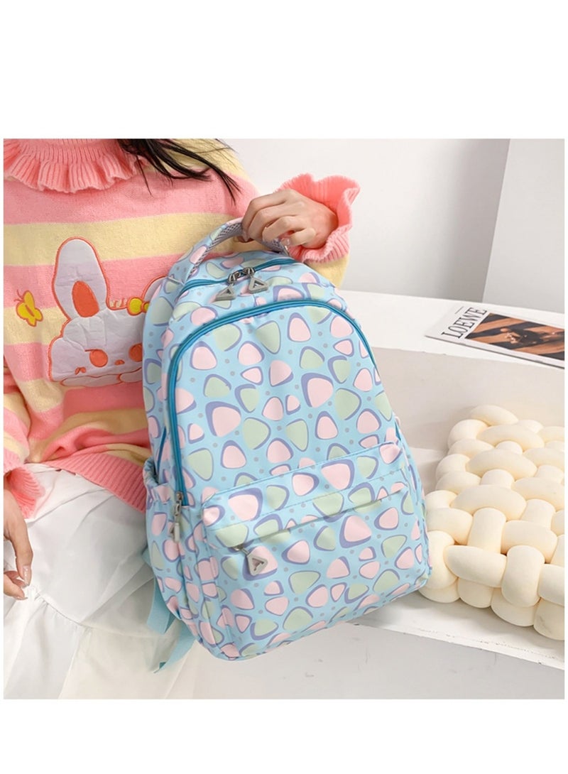 Beautiful Unisex Backpack,Hued Speckled Colorful Print Backpack,Adorable Pastel ,for Student , Hued Speckled Print ,Suitable For Outdoor Camping And Traveling Backpack. - Image 4