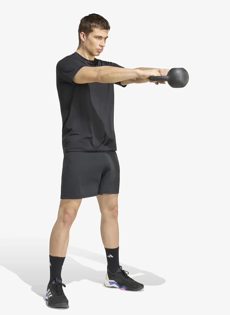 Adidas BLACK 7" 5" Puremotion Shorts for Men | Best Price UAE