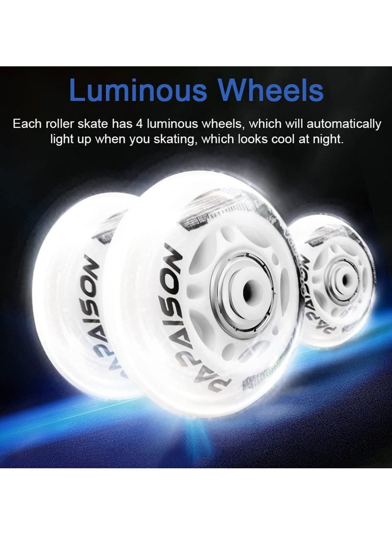 Roller Skates Inline Skates Adjustable Roller Skates Straps Fully Luminous Wheels Children (L36-40) - Image 3
