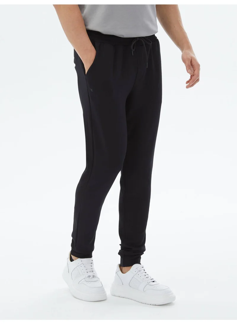 Kip Black Tracksuit Bottoms