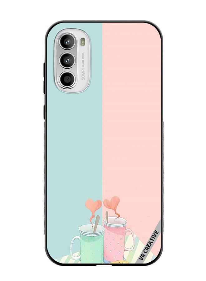 VR CREATIVE Protective Case Cover For Motorola Moto G82 Coffee With Love Design Multicolour - Image 1