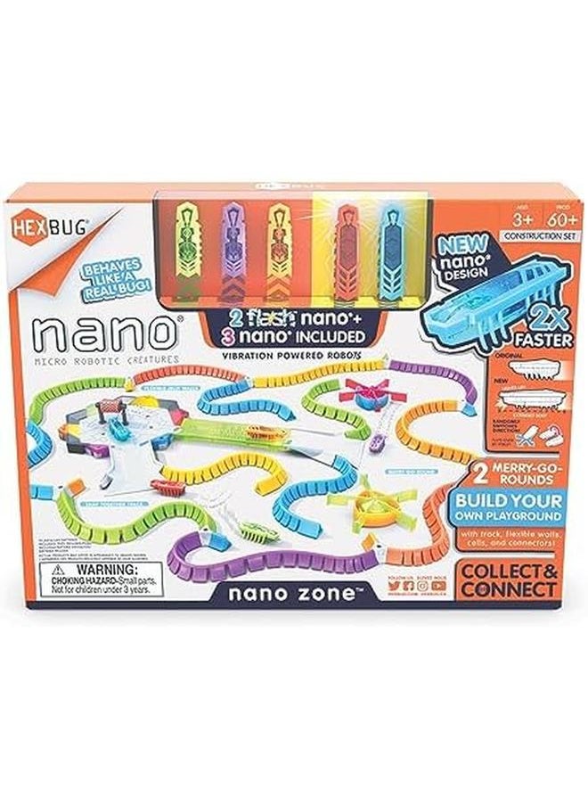 Hexbug - Flash Nano Nano Zone Colorful Sensory Playset For Kids Build Your Own Zone Over 60 Pieces And Batteries Included - Image 1
