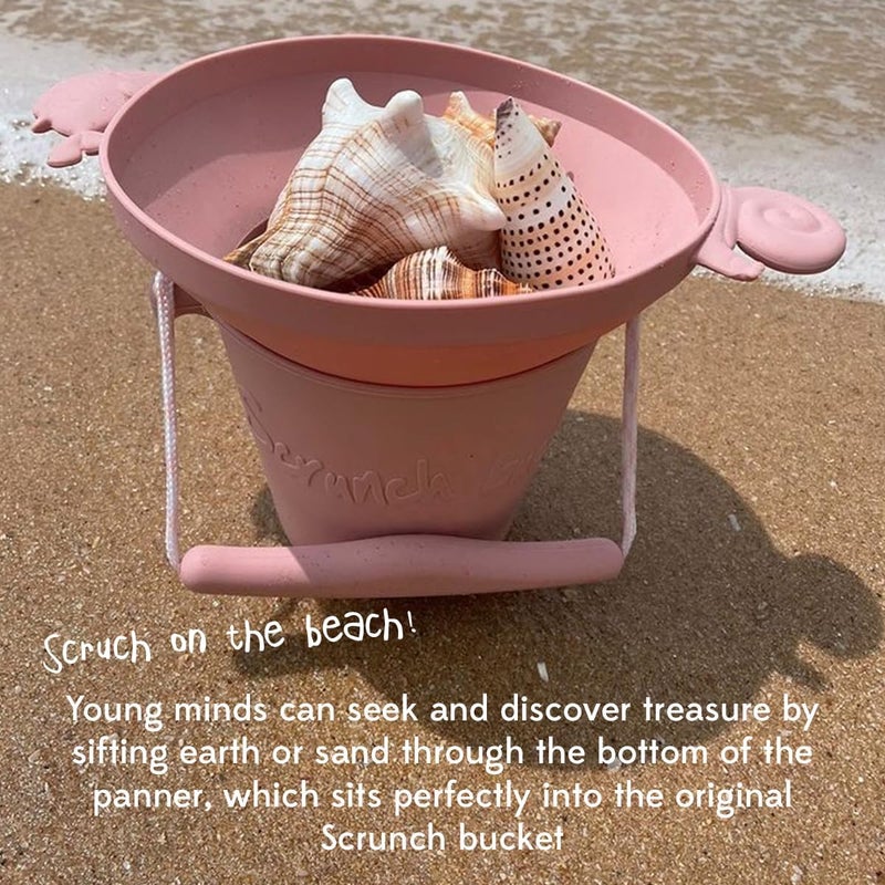 Scrunch Sand Panner and Soil Sieve - Teal Silicone Sand Sifter for Kids - Image 4
