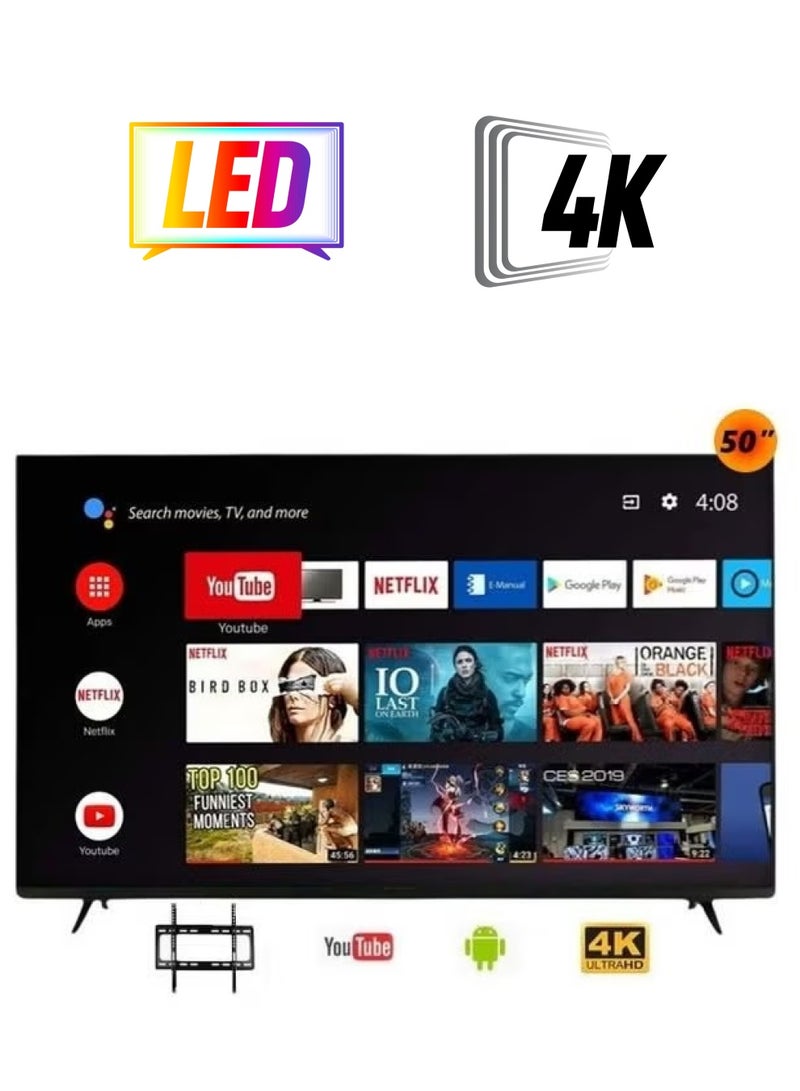 55-Inch Ultra HD 4K Smart Android Frameless Television - DTD50 Black  - Image 1